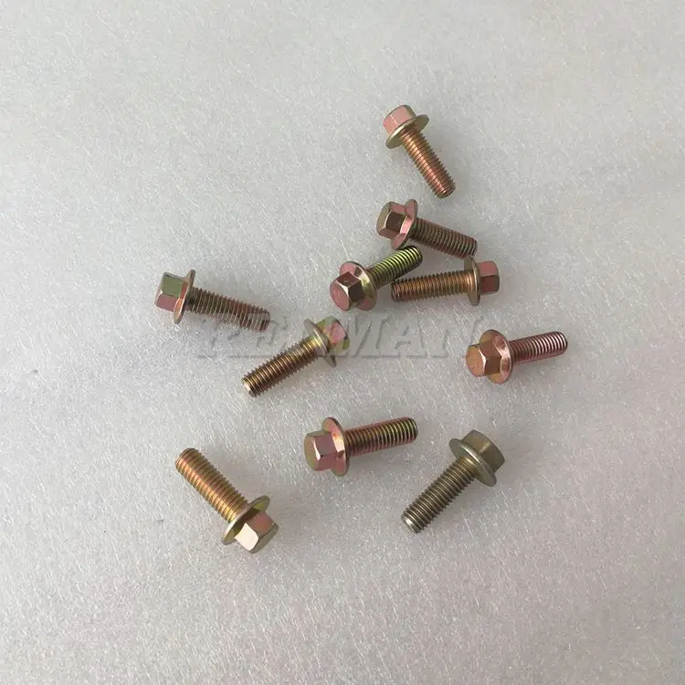 100Pcs for Cummins Hexagon Flange Bolts 3900631 Dongfeng Hercules Hexagon Head Bolts