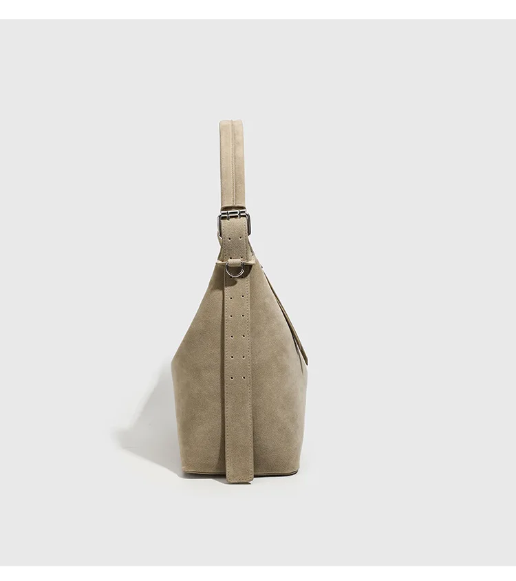 Dave & Di 2026 ربيع الموضة الفرنسية المرأة الحد الأدنى عادية كسول نمط متجمد الجلود التنقل الكتف عبر حمل حقيبة المرأة #3