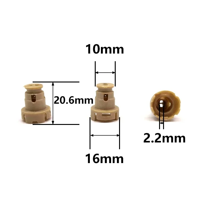 100 pz Iniettore di Carburante Parte In Plastica Tappo Pintle Iniettore di Carburante Kit di Riparazione 16*10*20.6mm VD-PS-31037