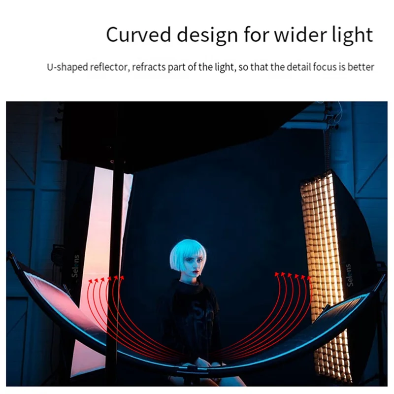 

AK51-4-Color Cloth U-Type Reflector Collapsible Photography Light Reflective Screen Photo Studio Accessories