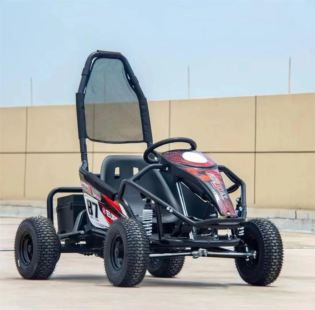 Professional Rear Fork Racing Chassis Car Reinforced Double Girder Frame Electric Kart with Off-road Tires 40km/h Max Speed