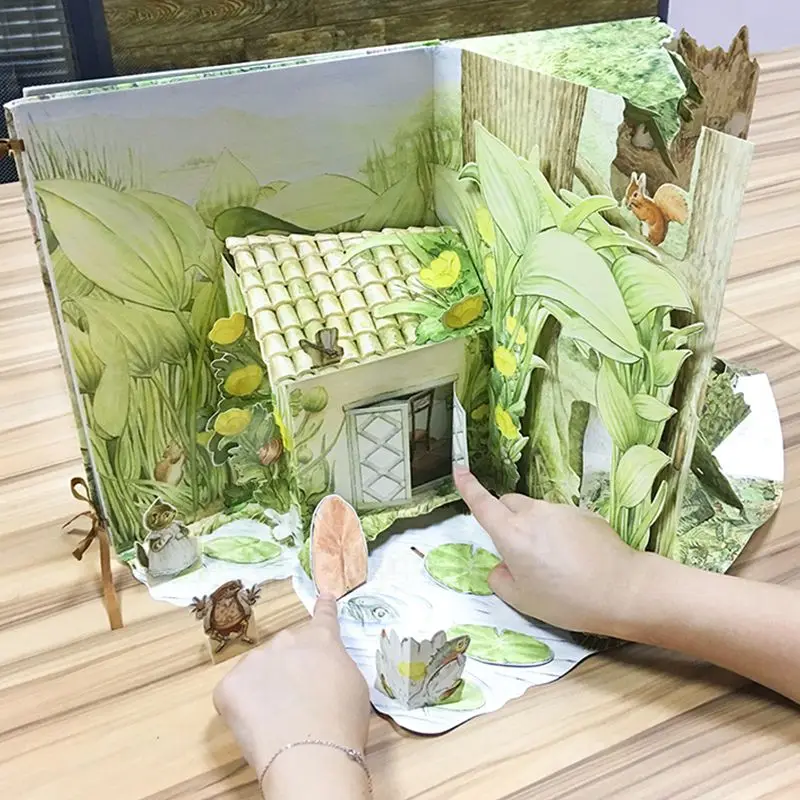 Imagem -05 - Livro Pop-up Infantil Casa de História 3d Livro de Imagens Diversão Conto de Fadas Peter Rabbit Mundo Clássico 36-9 Anos de Idade