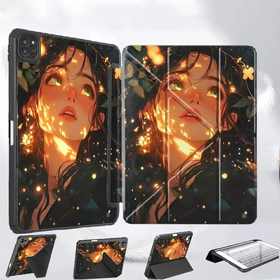 

Tablet Case For iPad Air 4 5 M3 M2 M4 11inch Pro 2025 Pro 11th 10th 9th 8th 7th 12.9inch Mini 6 7 Holder Cover Dreamy Forest