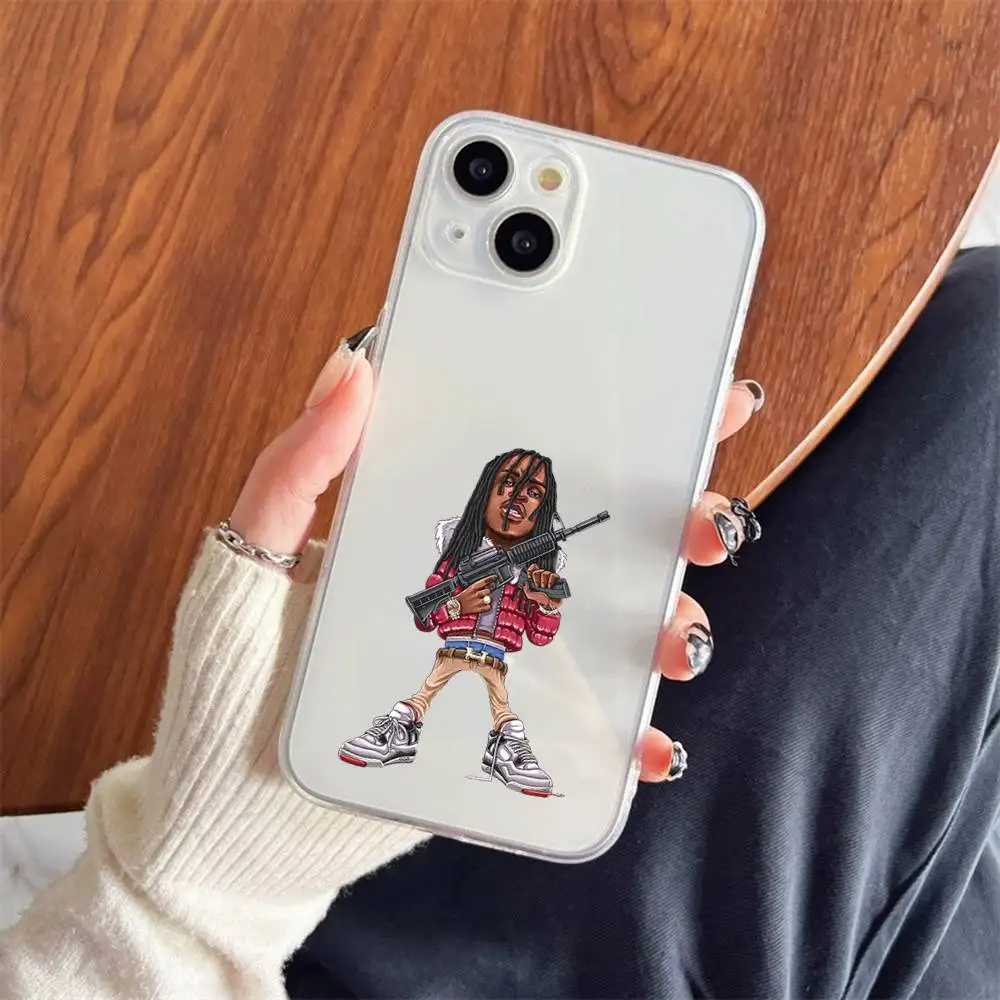 1pc C-chief Keef Phone Case Transparent For IPhone 17 16 15 14 13 12 11 PRO MAX PLUS Mini Soft Skin-friendly Cover