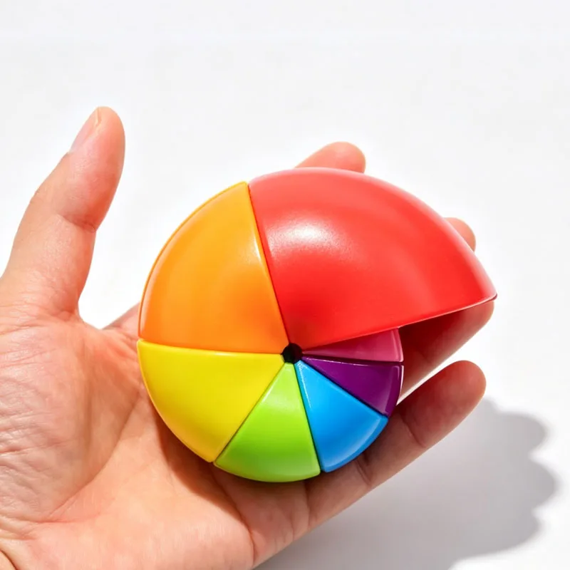 Rainbow Twist Puzzle Cube Speedcube Brain Teaser Educational Toys Creative Unique Gifts For Kids Adults Cubo Magico кубик рубик