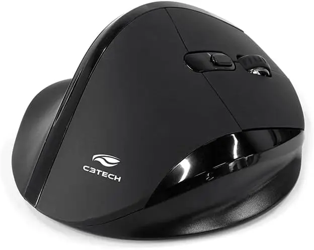 Ergonomic Wireless Mouse 6 Buttons 1600dpi M-w120bk C3 Tech