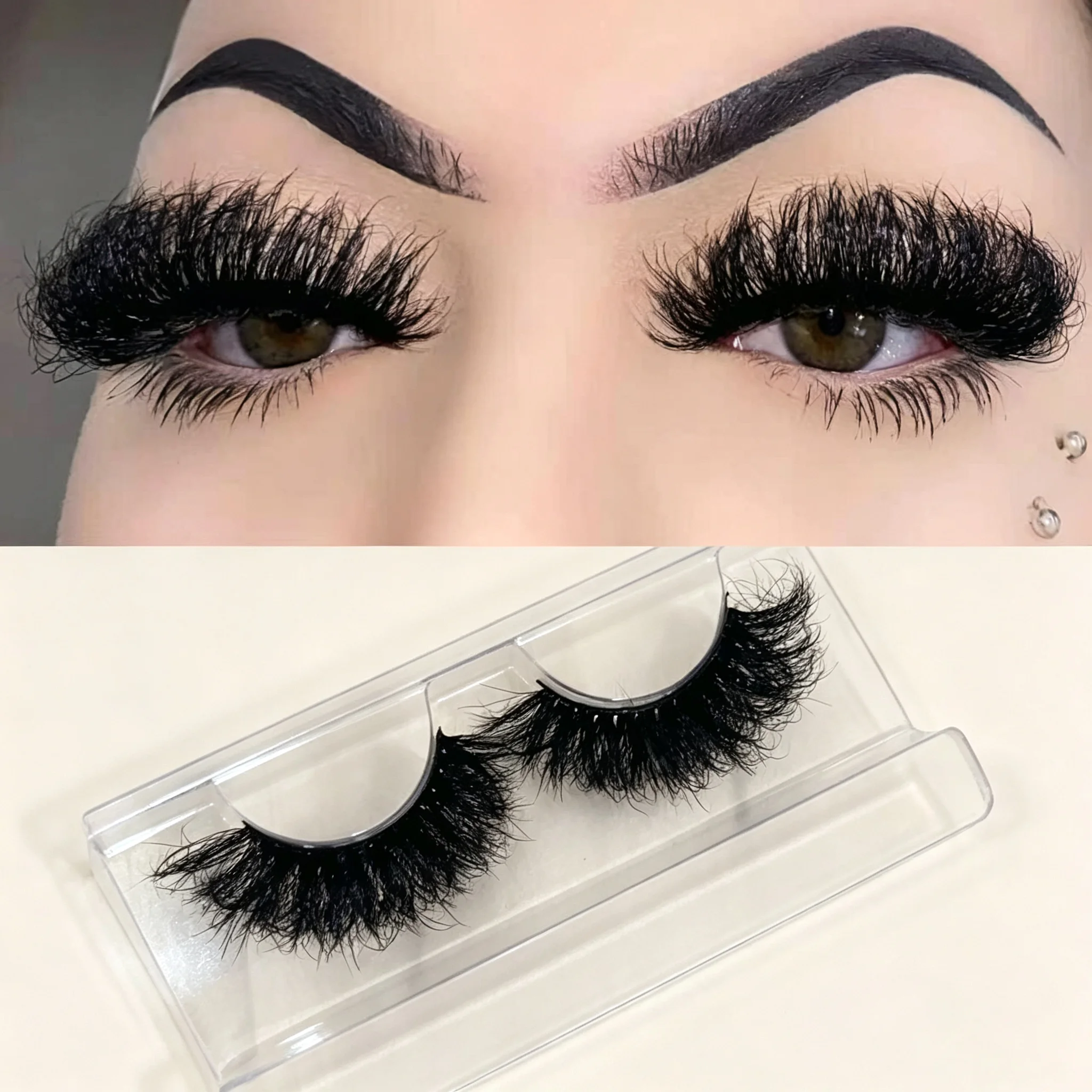 Customized 25mm Eyelashes 5D Mink False Eyelashes Cruelty Free fluffy Mink Lashes Soft Dramatic Eye Lash For Party