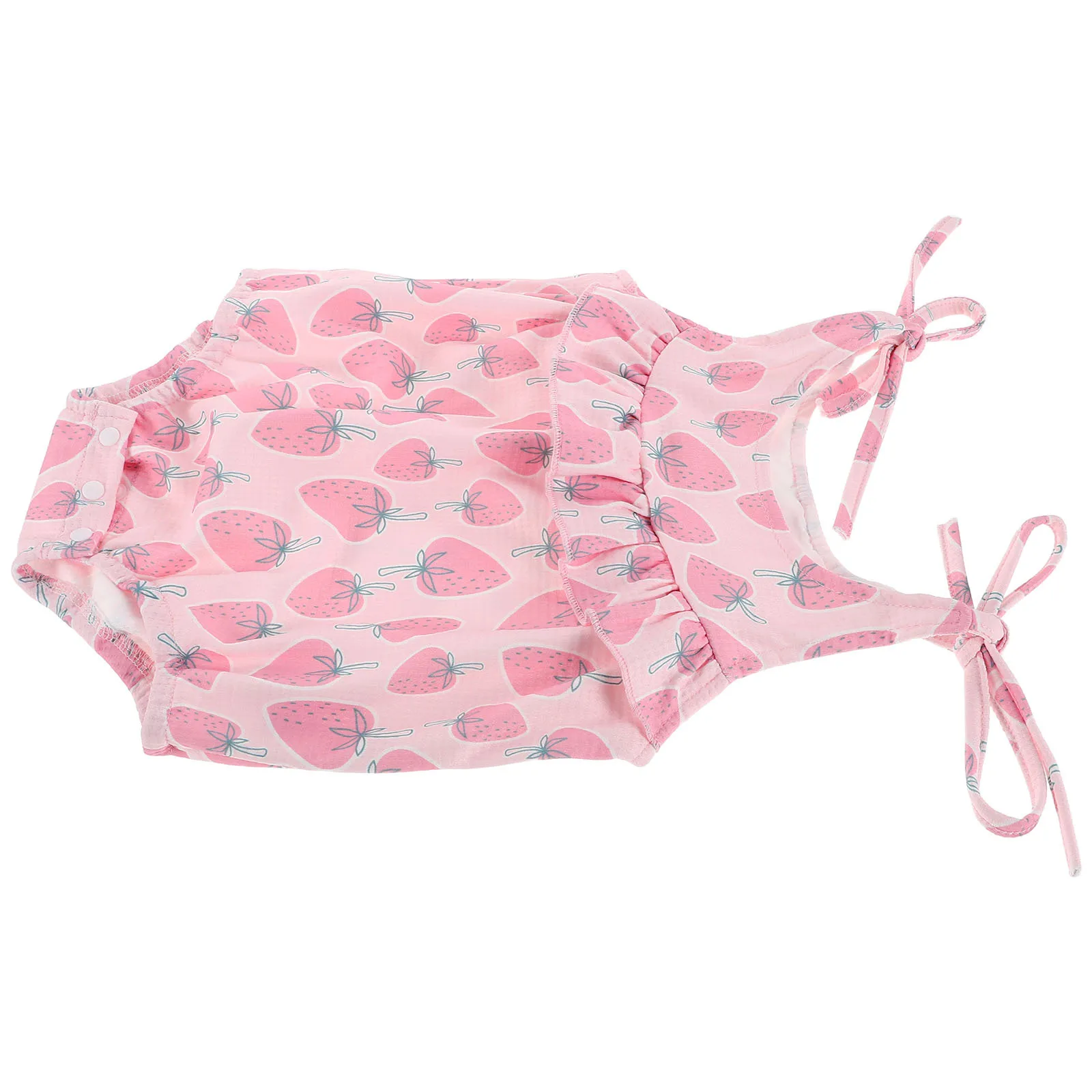 

Strawberry Romper Baby Girl Summer Clothes Sleeveless Bodysuit Infant Outfits Fruit Design Polyester Newborn Overalls