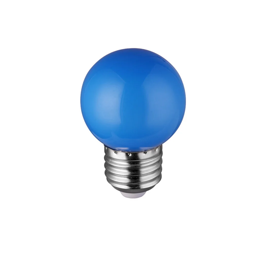 

10pcs Colorful Led Bulbs 1W E27 High Brightness Pc Material Mixed Colors For Indoor Outdoor Use Marquee Light Outdoor Decorative