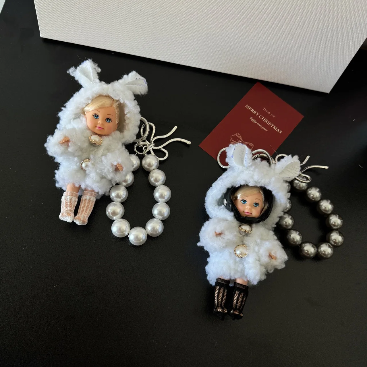 

Белые кружевные носки для кукол, зимние модные аксессуары для кукол, подарок на день рождения, милый брелок-подвеска для сумки, детали и аксессуары для сумок