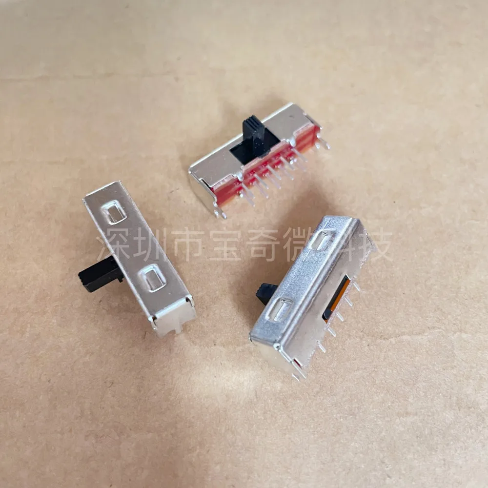 Original new 100% SK-23F28-G6NS toggle switch side dial 10pin 3gear audio amplifier sliding horizontal 6mm