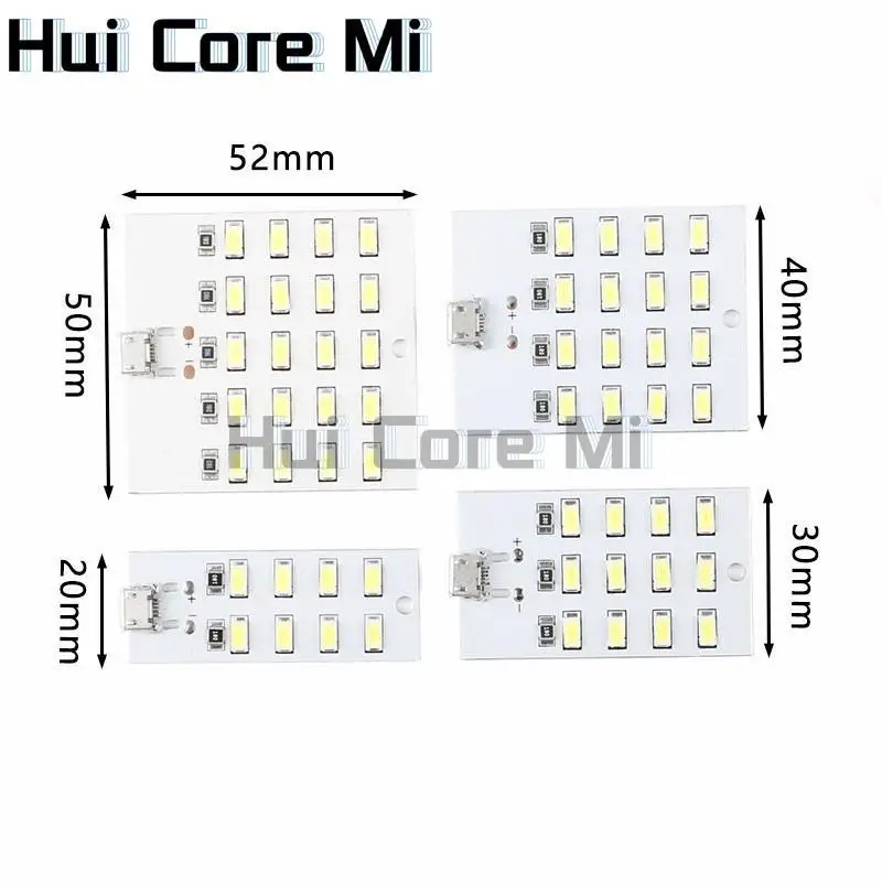 high quality 5730 smd 5V 430mA~470mA White Mirco Usb 5730 LED lighting panel USB mobile light Emergency light night light