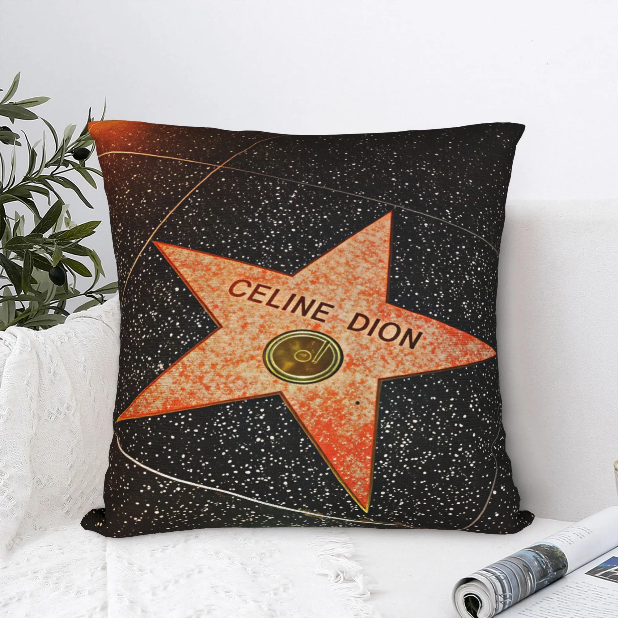 Celines Dions Paris 2026 Pillow Cover  Morden Pillow Case For Couch Sofa Bedroom Graphic Cushion Cover Gift
