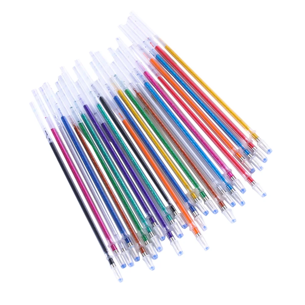 100Pcs Office Pen Refills Pen Refills Office Gel Pen Replacement Refills Writing Glitter Pen Refills