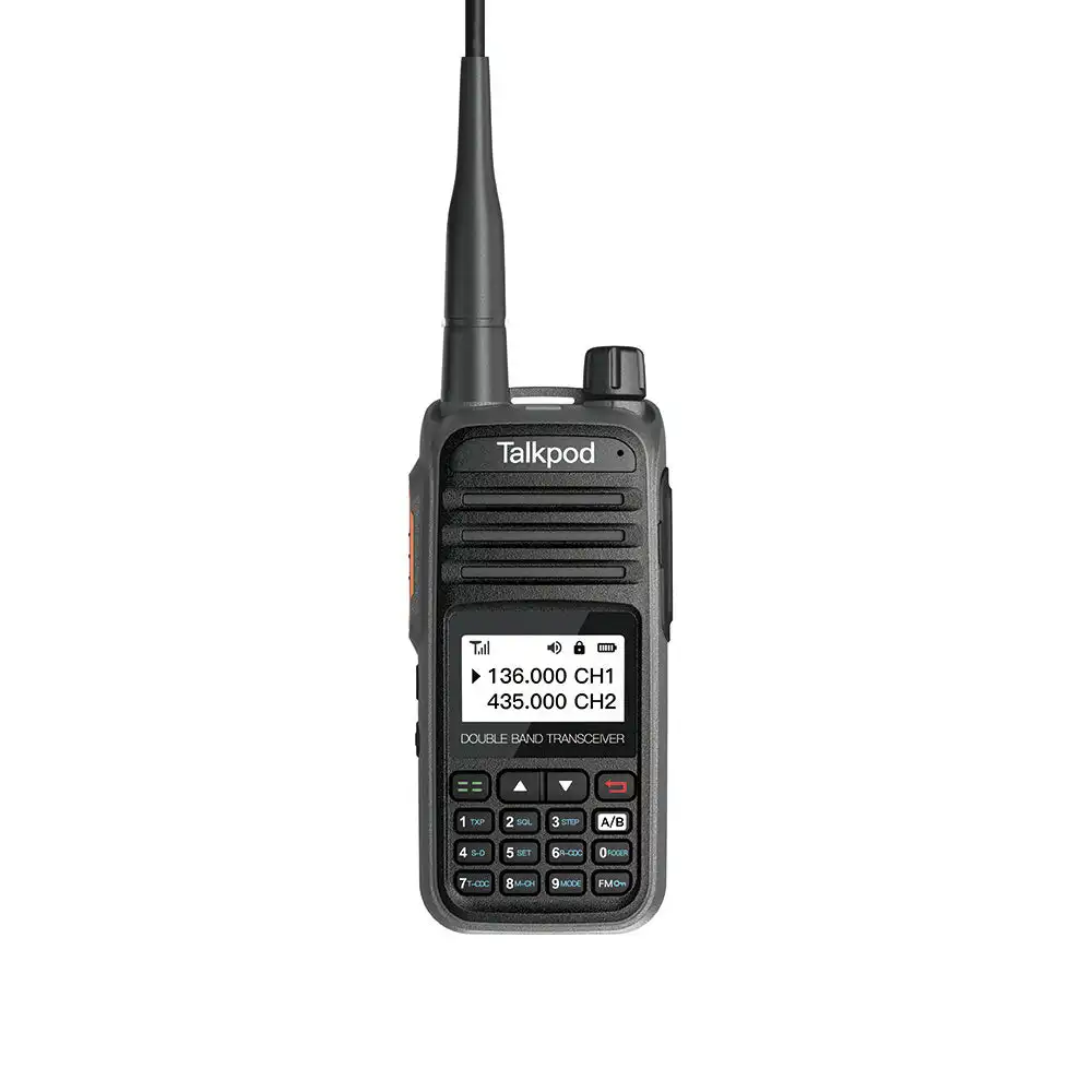 talkpod-a36-two-way-radio-5w-vhf-uhf-screen-display-dtmf-tail-cancellation-usb-c-compact-fm-handheld-wireless-transceiver