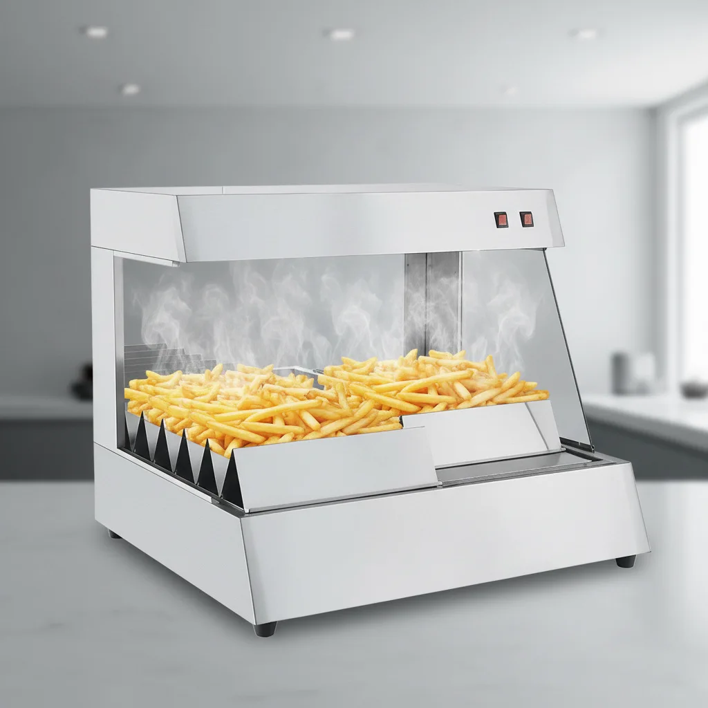 Electric French fries insulation table, fried chicken shop French fries constant temperature heating cabinet commercial