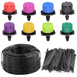 5-10m 4/7mm PVC Garden Watering Hose Micro Irrigation System with 8 Holes Drippers Greenhouse Water Emitters Automatic