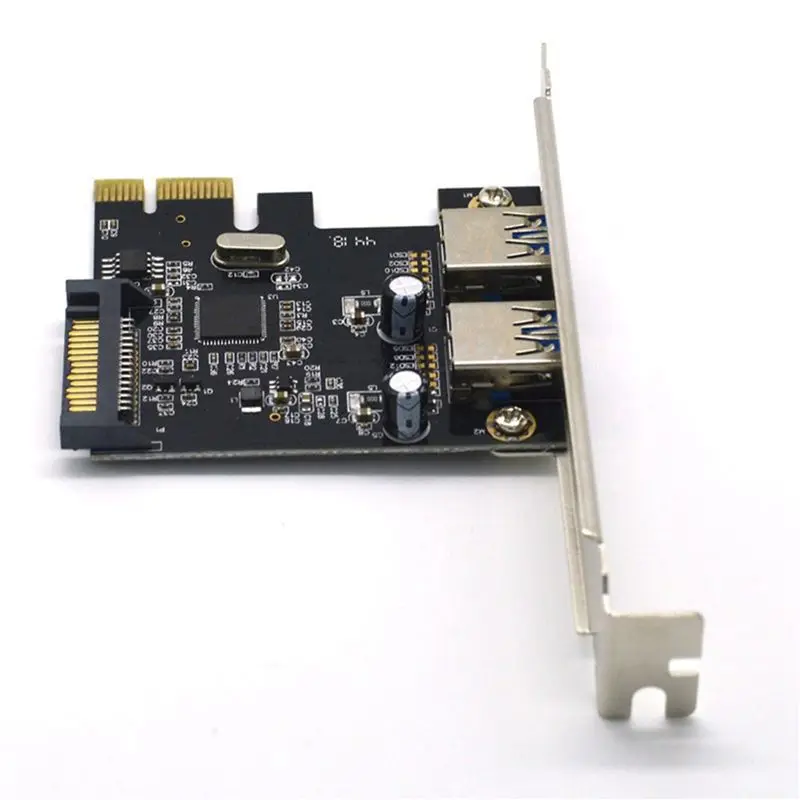 N36R-2X PCIE Expansion Card PCI-E To 2-Port USB3.0 5Gbps Convert Card Riser For Win7/8/9/10/Linux