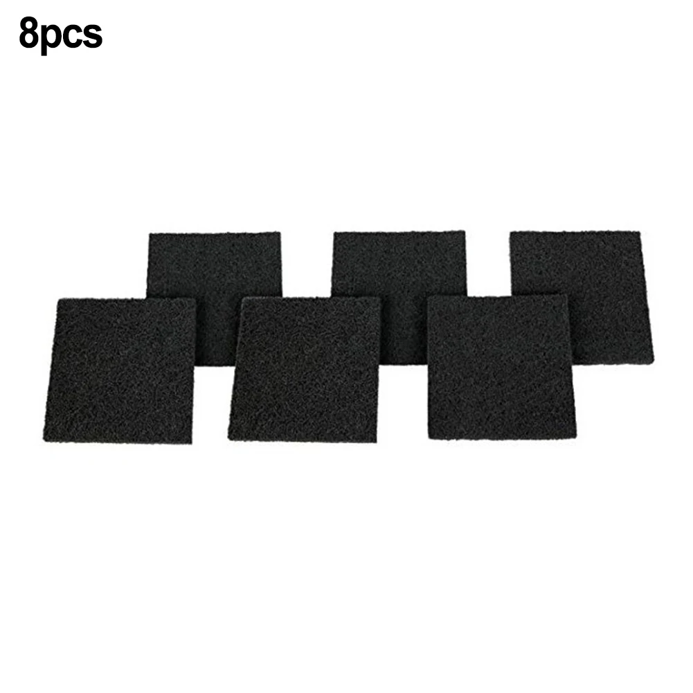 8PCS Compost Bin Activated  Carbon Filter Kitchen Yard   120*120MM 160MM Black Cotton Waste Bins Charcoal Filters Garden Tool