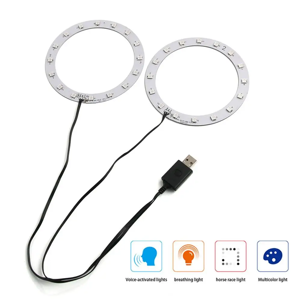 RGB Light Strip For PS5pro/PS5slim/PS5 Universal Colorful RGB Lights Decorative Atmosphere Light Rings(Just Include Lights)