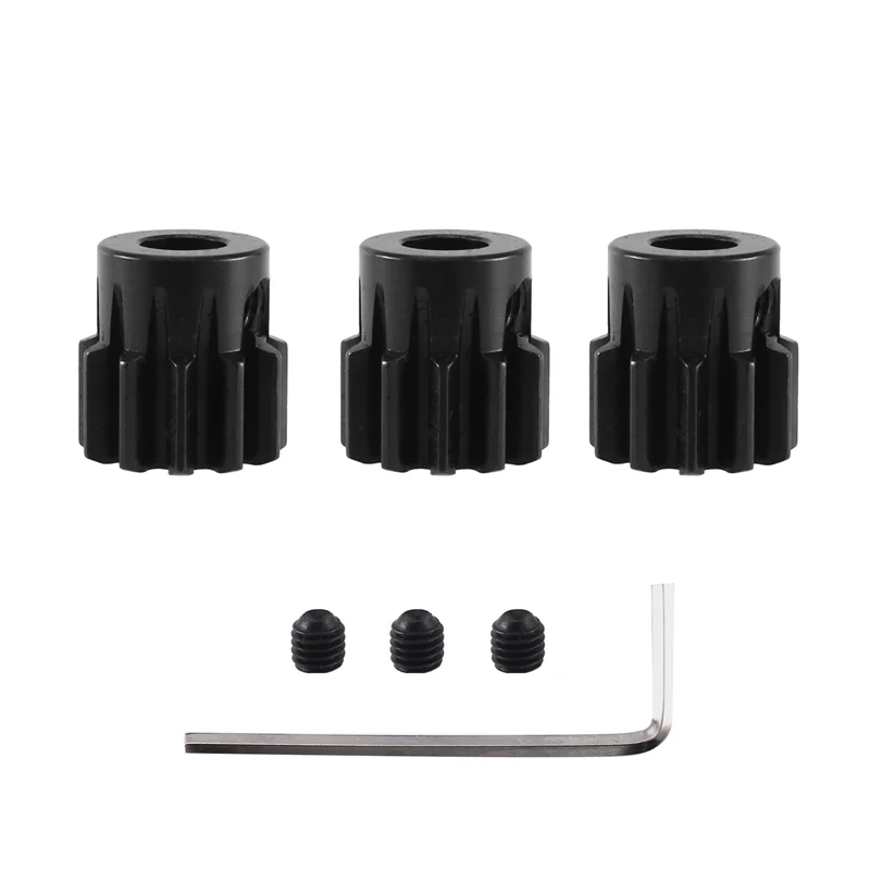 ABMR-Motor Tooth Metal Motor Tooth M1.5 Module 8.0 Internal Hole Chrome Steel 11T Motor Gear Set Including M5 Machine Screw