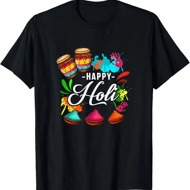 Happy Holi Festival Color disfraz India camiseta de primavera hindú