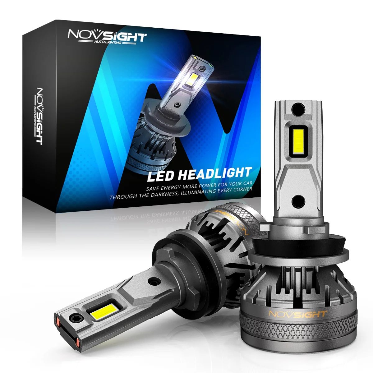 NOVSIGHT H11 Led Canbus Car Headlight Bulbs H4 H7 H8 H9 H1 H3 9004 9005 9006 9007 120W 22000LM 6500K Fog Light Auto Accessories