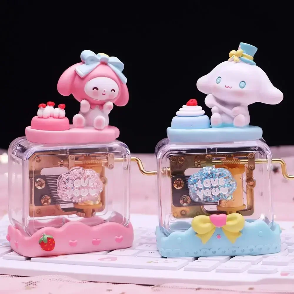 Sanrio Kuromi My Melody Anime Kawaii Music Box Cute Decoration My Melody Cinnamoroll Świąteczne prezenty urodzinowe Zabawki dla dzieci