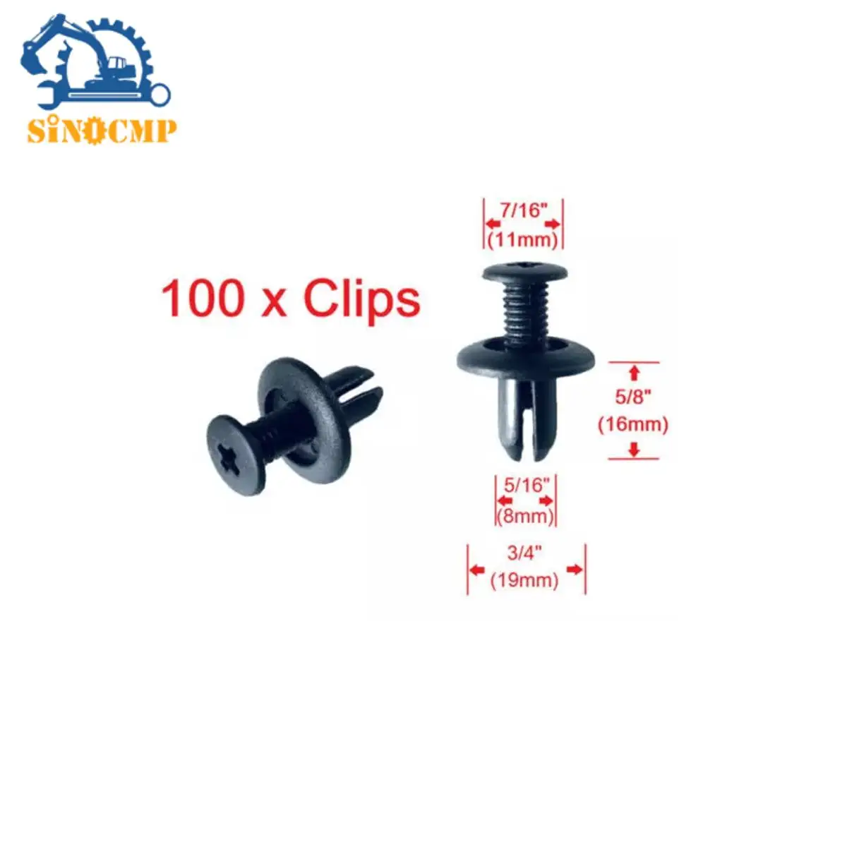 

100PCS Bumper Retainer Fender Fastener Clips 0G032-50037 For Rio Sedona Sephia Sorrento Niro Spectra Kia Amanti Magentis Optima