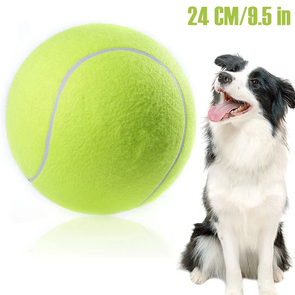 Giant Tennis Ball For Dog Chew Toy Pet Dog Interactive Toys Big Inflatable Tennis Ball Pet Supplies Outdoor Cricket Dog Toy