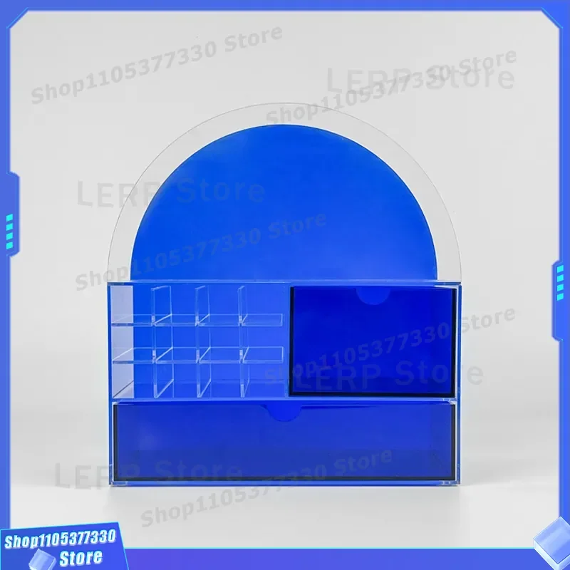 Luxury Acrylic Cosmetic Storage Box Custom Vanity Organizer Desktop Display Stand for Makeup Jewelry Clear Transparent Holder