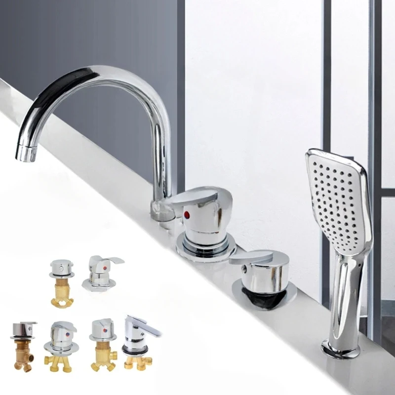 Unique Brass Mixers Bathtub Conveniently Water 1/2