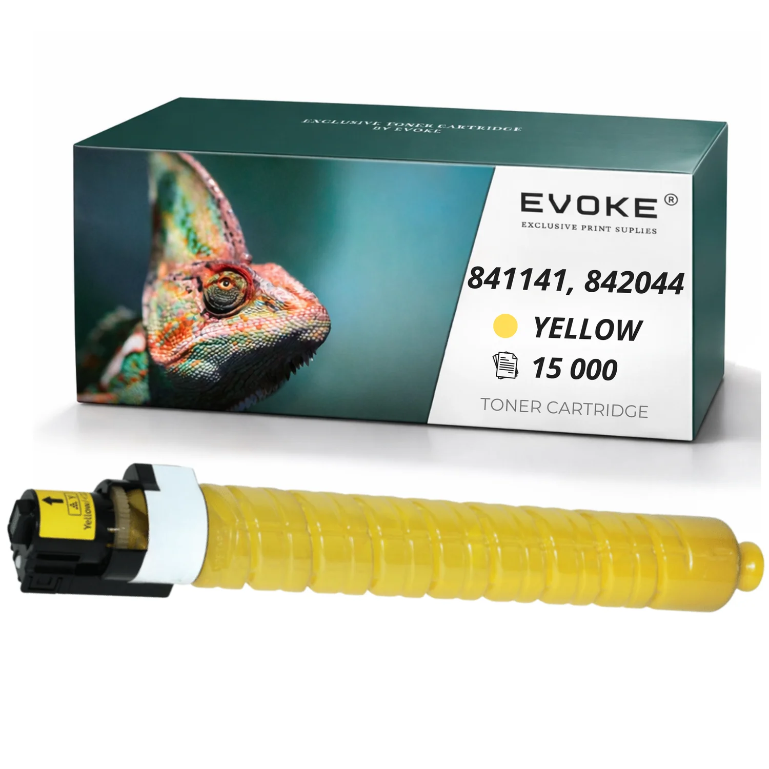 Evoke compatibele toner voor Ricoh Mpc-2800 3300Y Mpc2800Y Mpc3300Y Mpc2800 Mpc3300 841141 842044 Geel 15000 pagina's Aficio Mp C2800 C3300 C3001 C3501