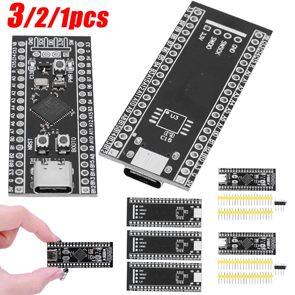 1/3pcs STM32F401CCU6/STM32F411CEU6 Development Board STM32F4 Core Board Core Development Board 84Mhz ROM/64KB 100Mhz ROM/128 KB