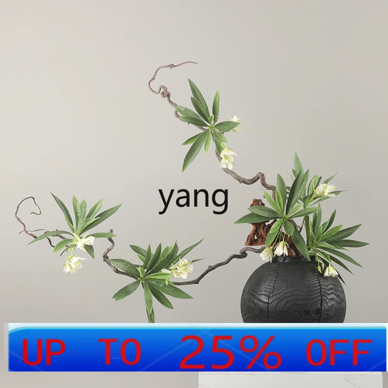 

LMM new Chinese style wabi-sabi wind zen simulation dead branches green plants bonsai ornament