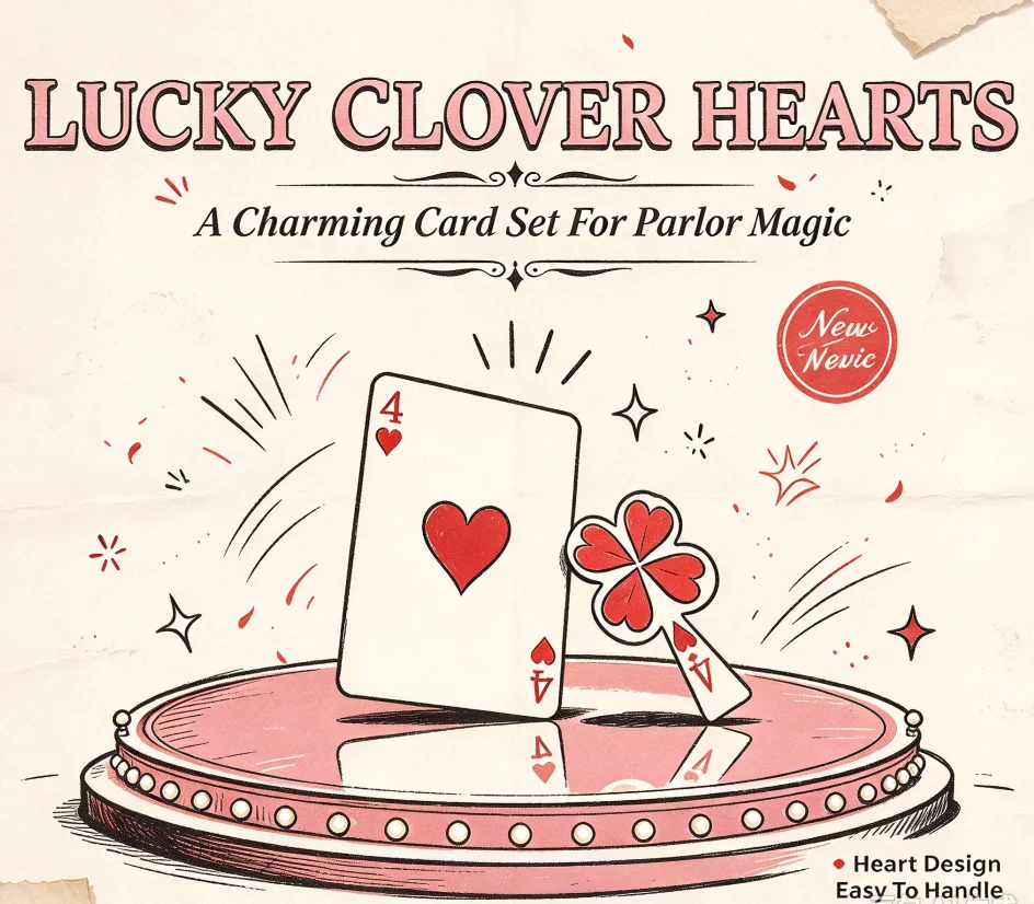 lucky-clover-heart-poker-card-magic-trick-close-up-visual-illusion-prop-for-love-fortune-professional-magician-gimmick-tool