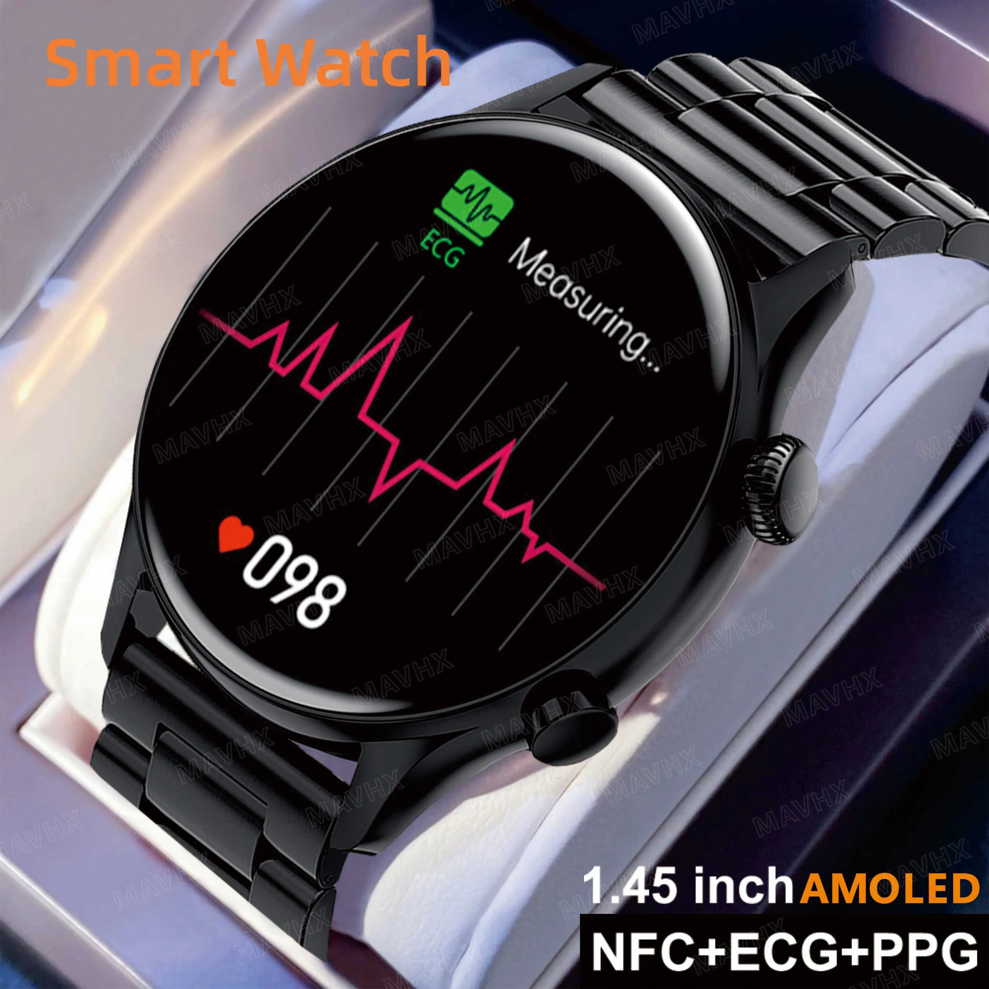 

2024 Smart Watch Men's and Women's Sports Watch Blood Oxygen, Heart Rate, Sleep Monitoring and Tracking pedometer Smart Watch