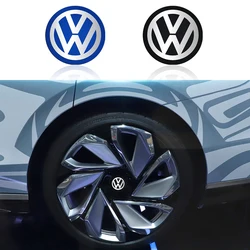 4pcs 70mm/80mm/90mm Car Wheel Center Hub Caps Stickers Emblem Decal waterproof accessories For Volkswagen VW GTI R Golf Polo