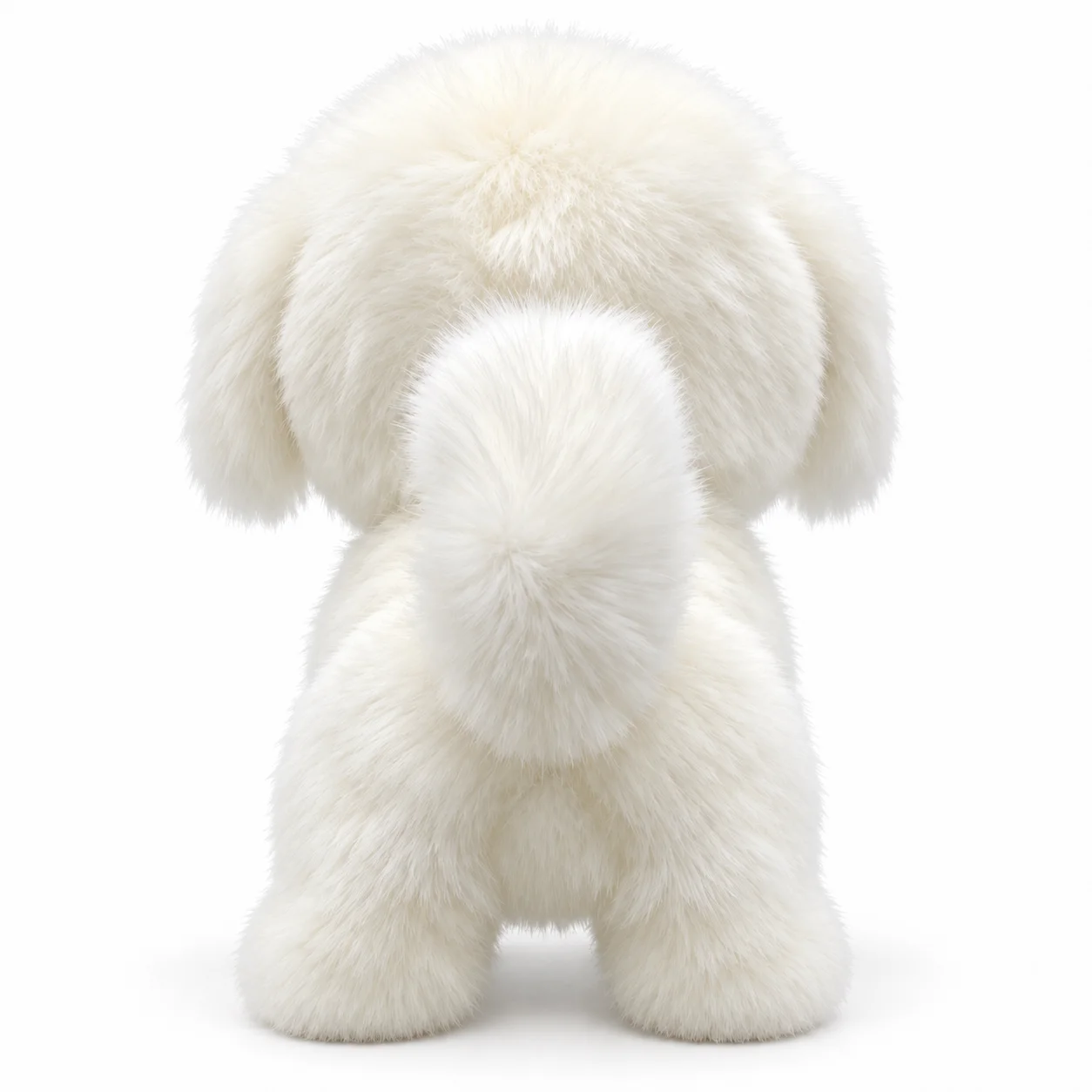Interactive  Maltese Robot Dog Toy Electronic Plush 12 Inch Soft Stuffed Animal Gift for Kids