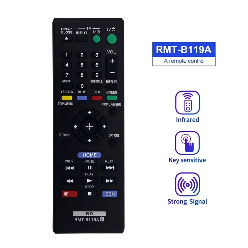 RMT-B119A Remote Control For Sony Blu-Ray Disc DVD Player BDP-BX59 BDP-S390 BDP-S590 BDP-BX110 BDP-S1100 BDP-S3100