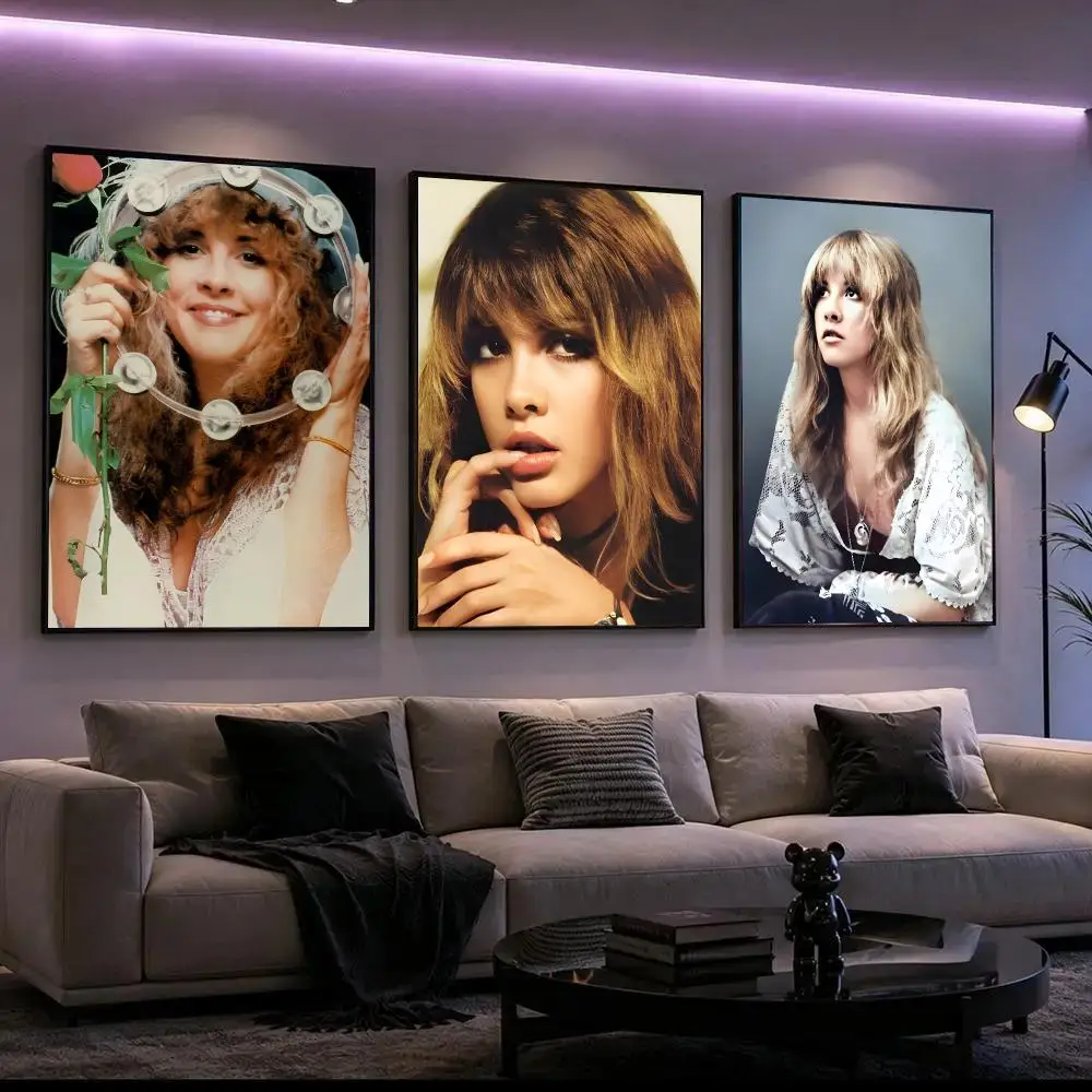 Singer S-Stevie Nicks Poster HD Waterproof Self-Adhesive Wall Art – Multi-Scene Use, Top Gift Pick