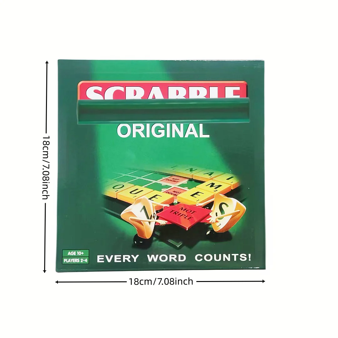 

Alphabet Word-Building Board Game, 100 Letters, Card Game, Ideal Game for Family Gatherings, Gift Present