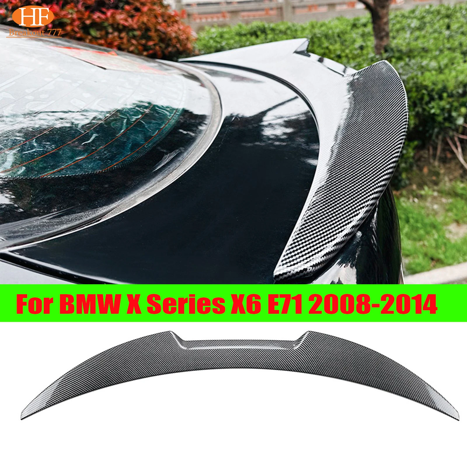 

Rear Trunk Spoiler For BMW X Series X6 E71 2008-2014 Car Bumper Lip Trunk Spoiler Boot Wing Accessories