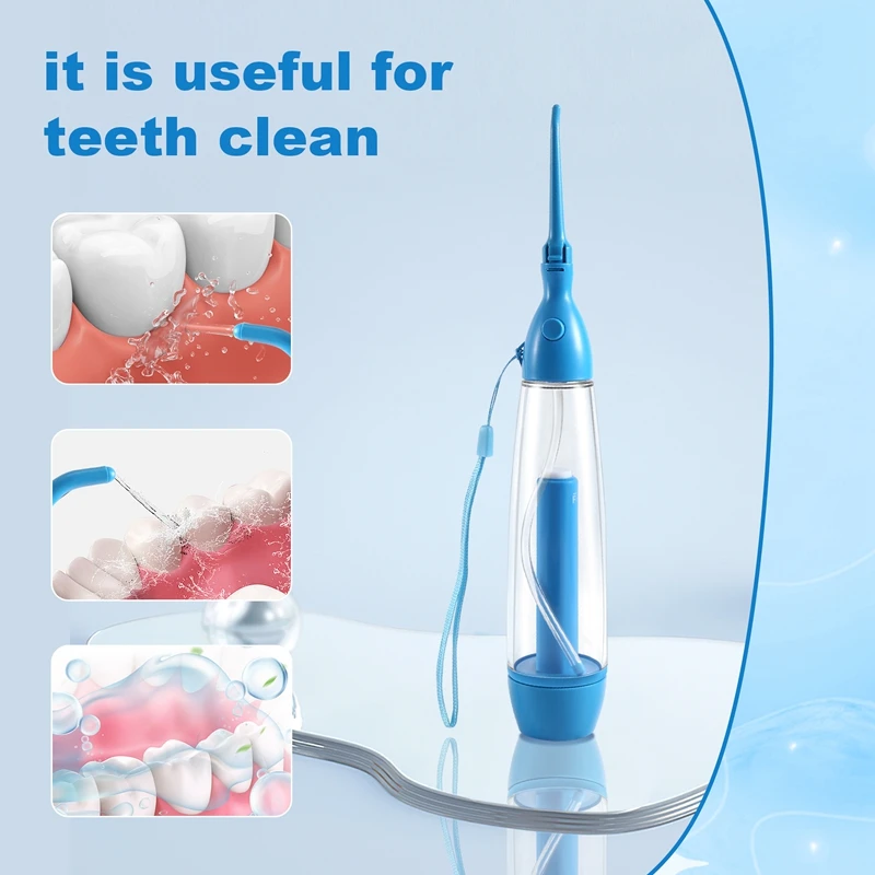 New Portable Oral Irrigator Clean The Mouth Wash Your Tooth Water Irrigation Manual Water  Flosser No Electricity Abs