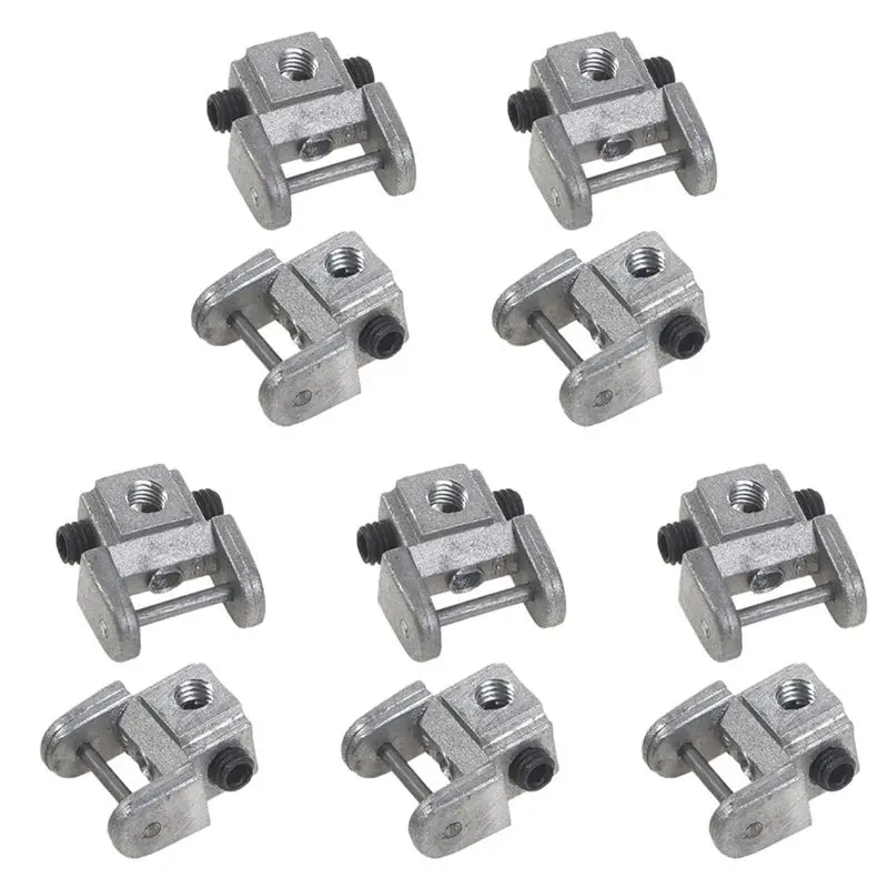 

10Pcs Scroll Saw Blades Holders Conversion Kits Pin-Less Adapter Metal Upper/Lower Blade Holders