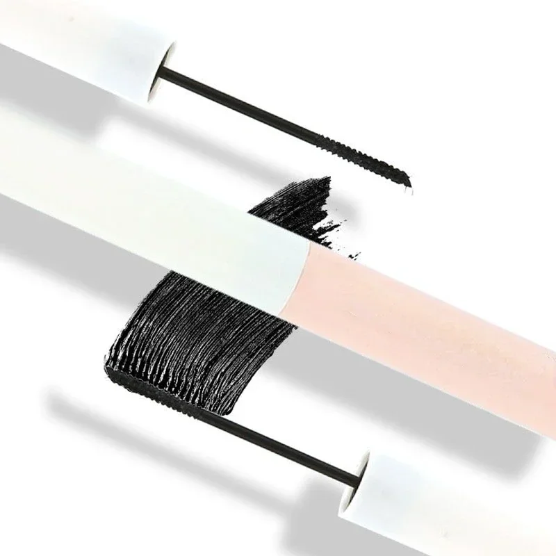 Ultra-Fijne Mascara Krul Dikke Verlengende Wimper Mascara Waterdichte Niet-Vlek Bruine Natuurlijke Curling Fijne Borstel Mascara Make-Up