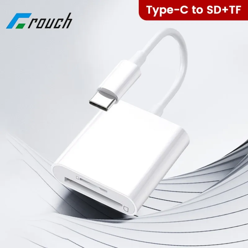 

2-in-1 Card Reader Type C To SD TF Memory Card Reader Fast OTG Adapter Cable For PC Laptop Accessories Cardreader Converter