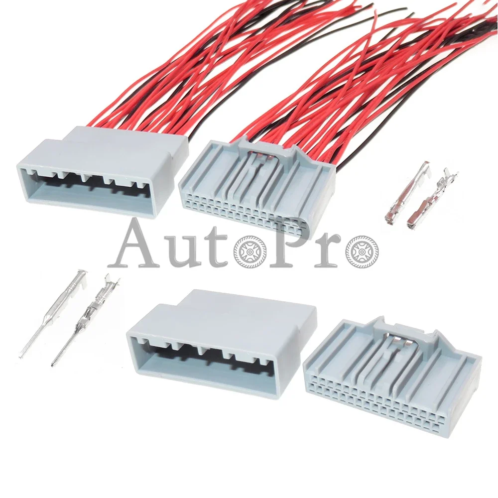 1 Set 32 Hole MX34032SF1 Car AC Assembly Cable Harness Sockets For Honda Navigation Central Control Instrument MX34032PF1
