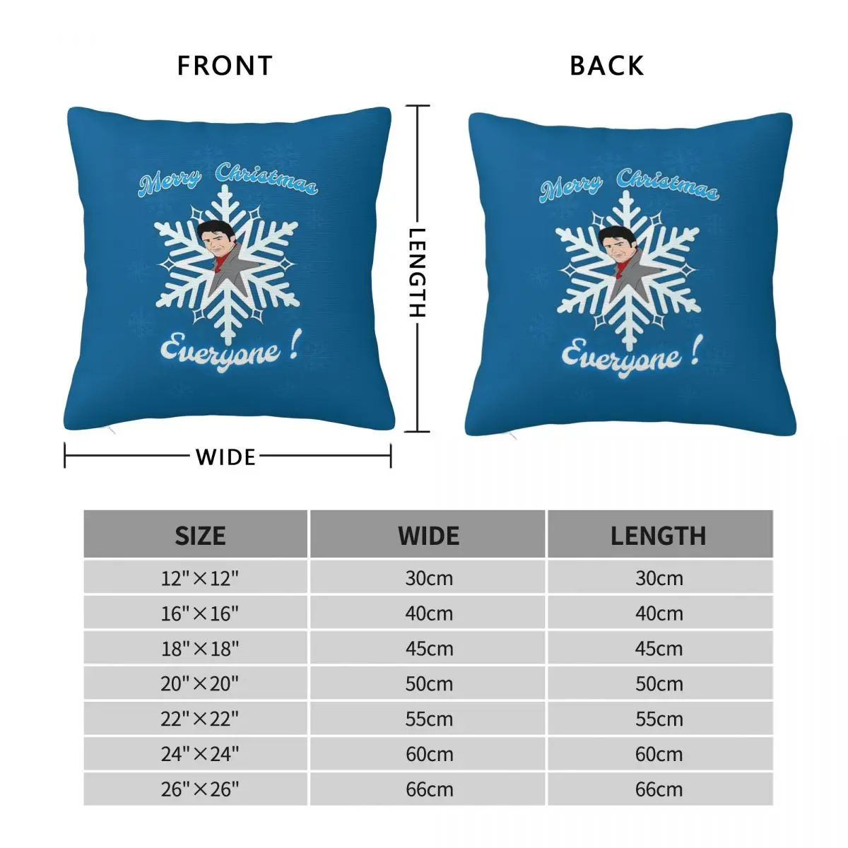 Shakin Stevens Merry Christmas Everyone Square Pillowcase Polyester Linen Velvet Printed Pillow Case Home Cushion Cover 45x45