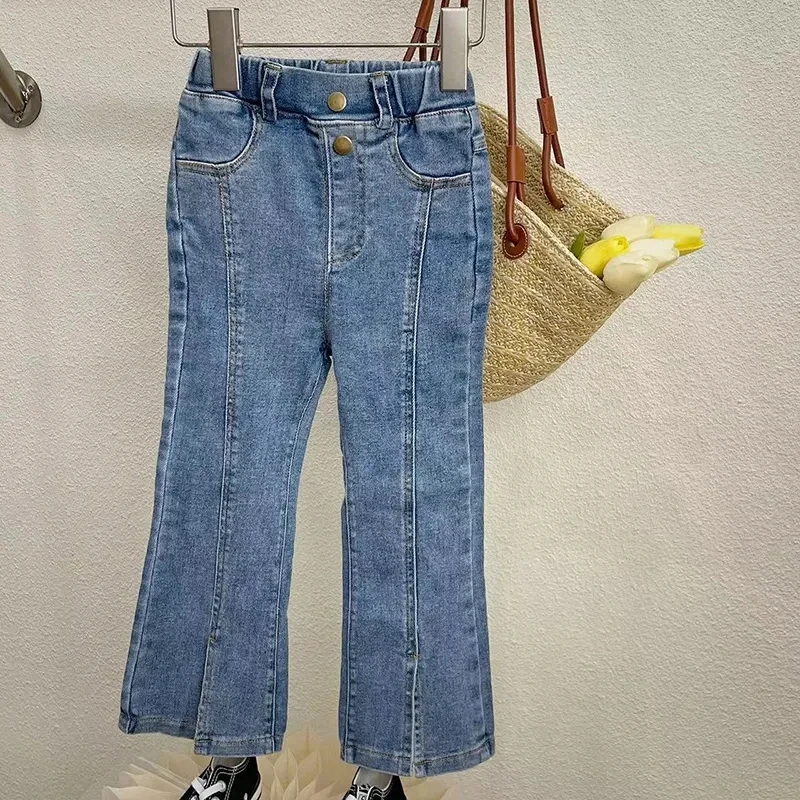 Girls Clothing Set Spring and Autumn Children's Fashionable Striped Top Jeans Set Big Girls Outfits image 5